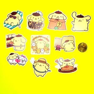 3/$20 Brand New 10x Pompompurin Waterproof Stickers #1